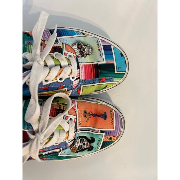 Vans Loteria Lace Up Sneakers Shoes Low Top Printed Size Men's 5.5 Women's 7.0 - Picture 10 of 12